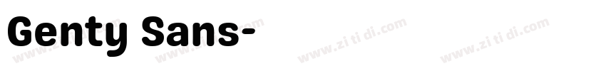Genty Sans字体转换